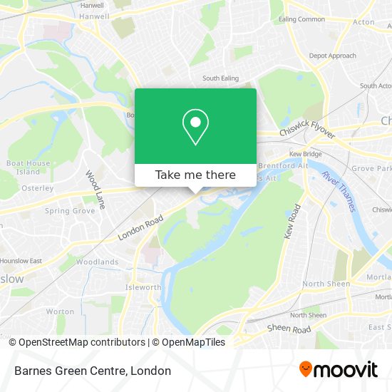 Barnes Green Centre map
