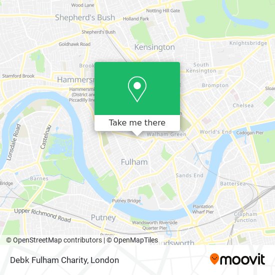Debk Fulham Charity map