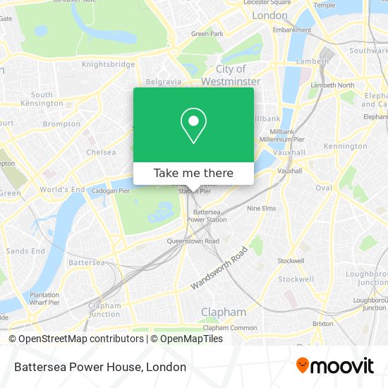 Battersea Power House map