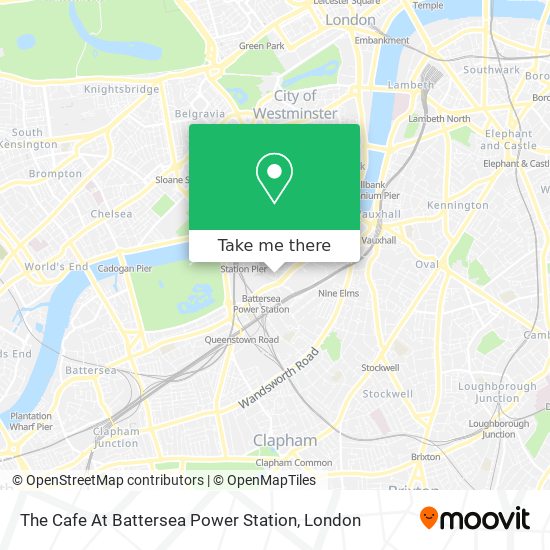 The Cafe At Battersea Power Station map