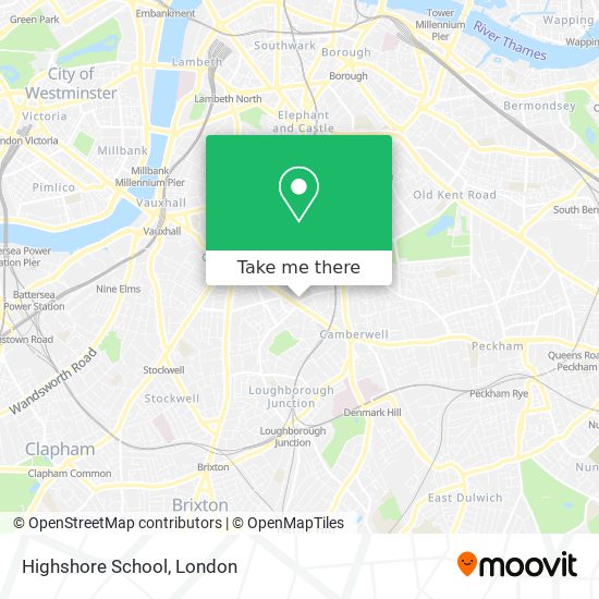 Highshore School map