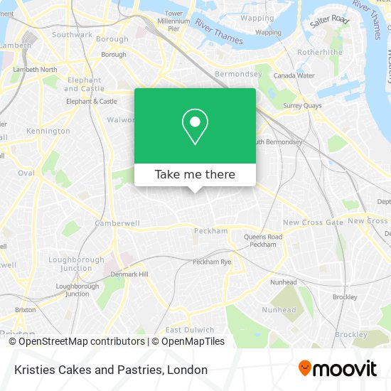 Kristies Cakes and Pastries map