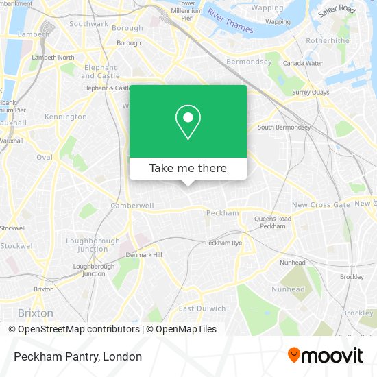 Peckham Pantry map