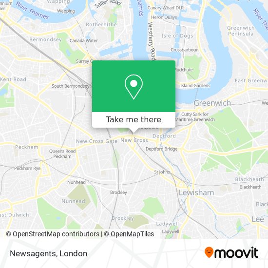 Newsagents map
