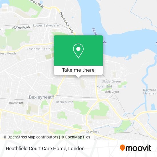 Heathfield Court Care Home map