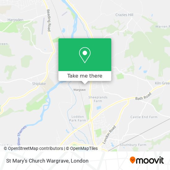 St Mary's Church Wargrave map