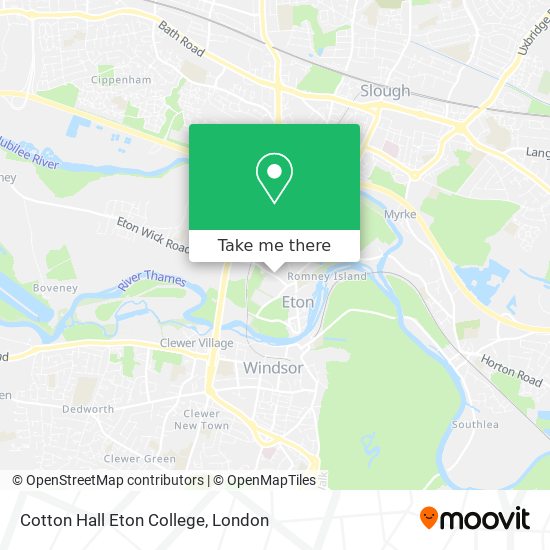 Cotton Hall Eton College map