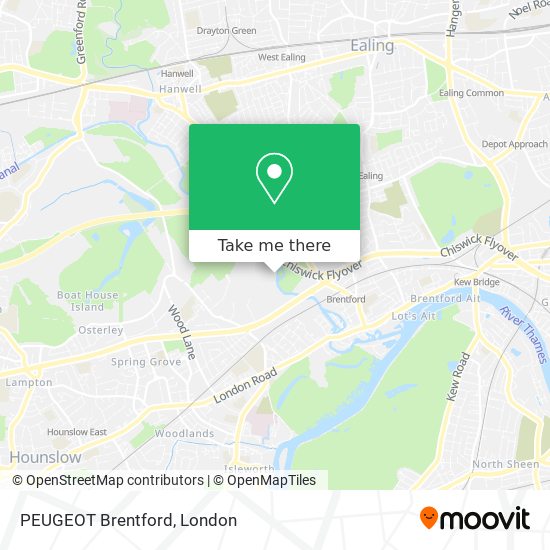 PEUGEOT Brentford map