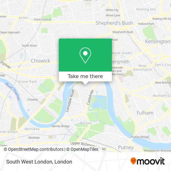 South West London map