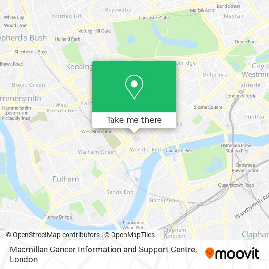 Macmillan Cancer Information and Support Centre map