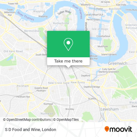 S D Food and Wine map
