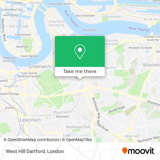 West Hill Dartford map