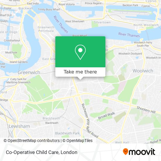 Co-Operative Child Care map