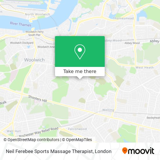 Neil Ferebee Sports Massage Therapist map