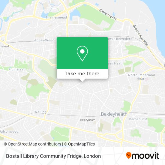 Bostall Library Community Fridge map