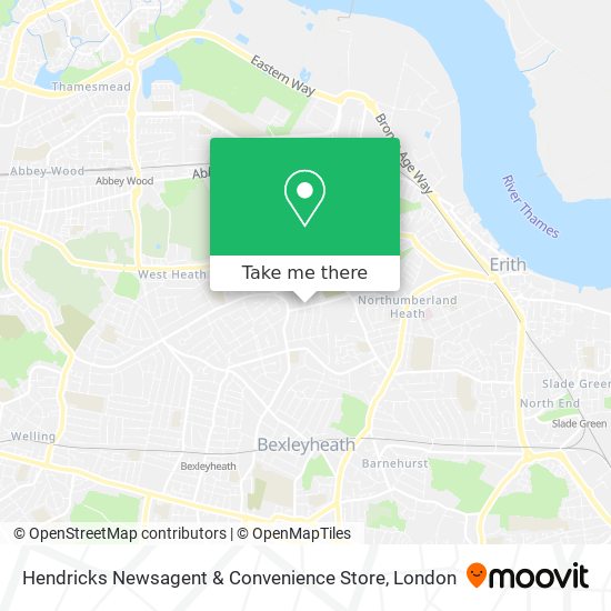 Hendricks Newsagent & Convenience Store map