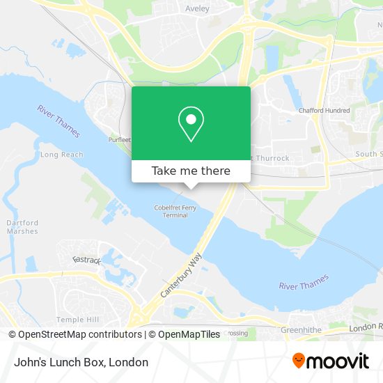 John's Lunch Box map
