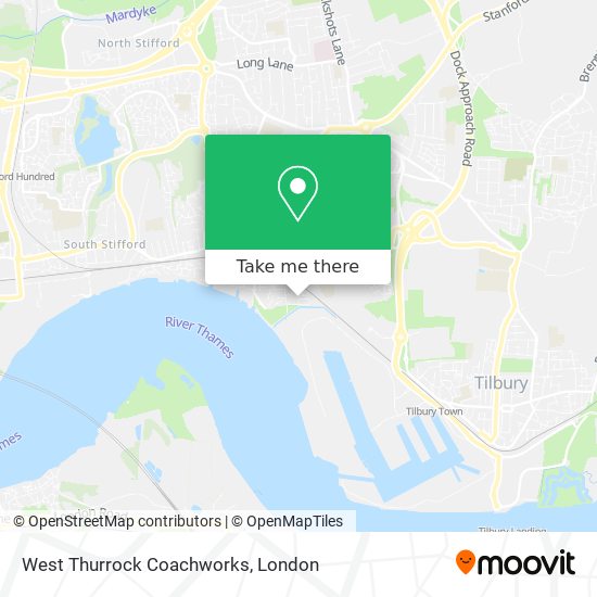 West Thurrock Coachworks map