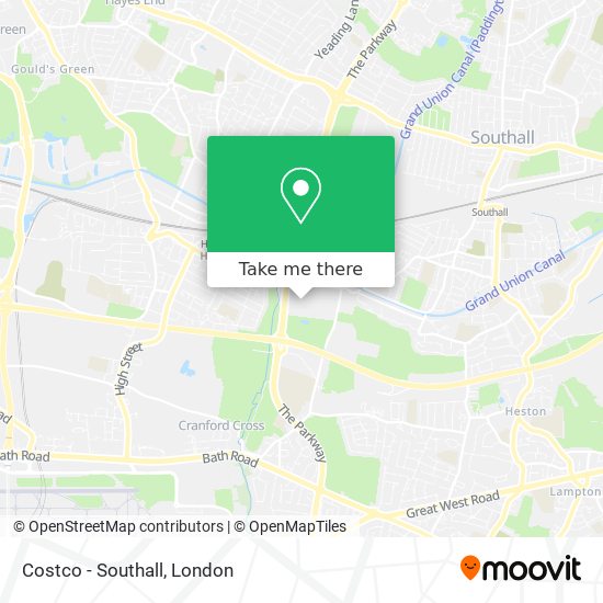 Costco - Southall map