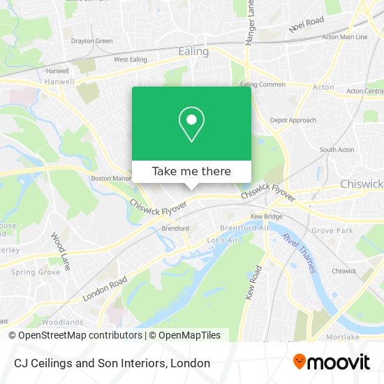 CJ Ceilings and Son Interiors map