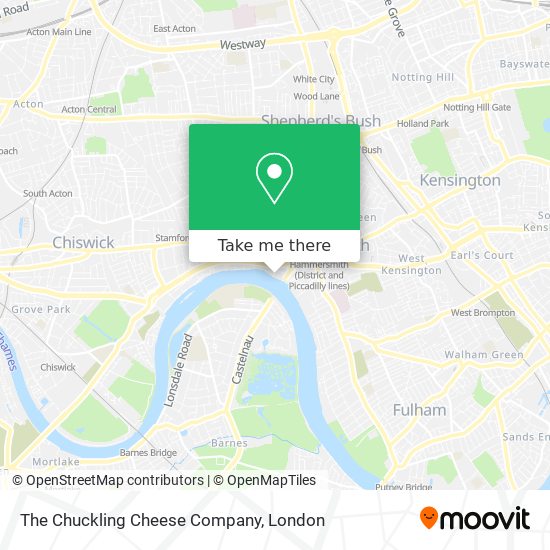 The Chuckling Cheese Company map