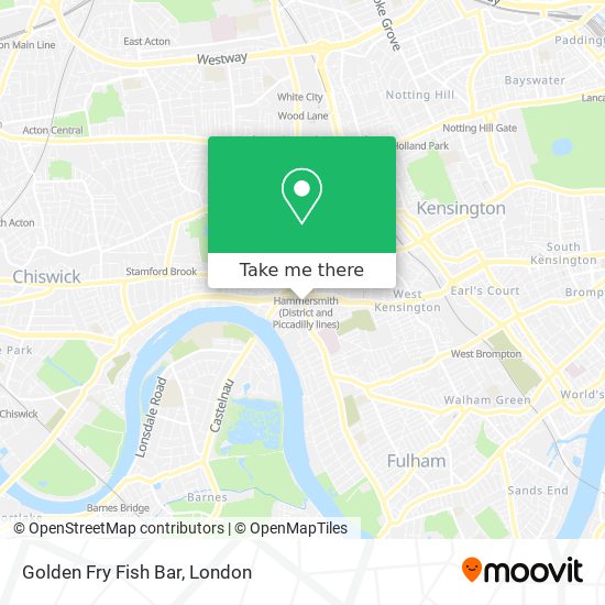 Golden Fry Fish Bar map