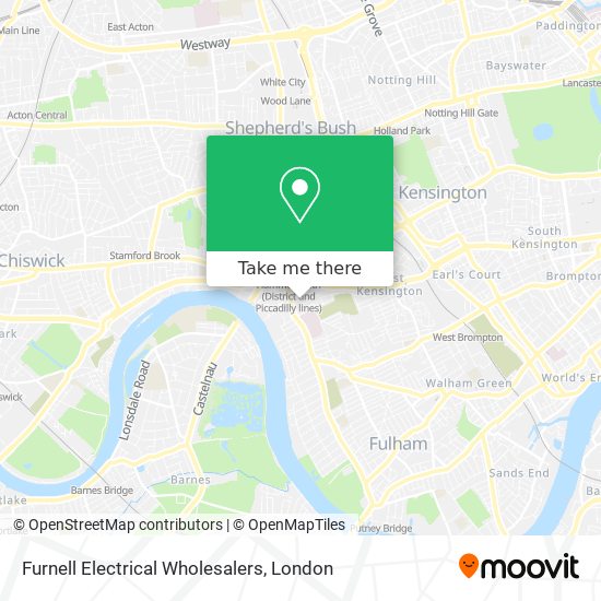 Furnell Electrical Wholesalers map