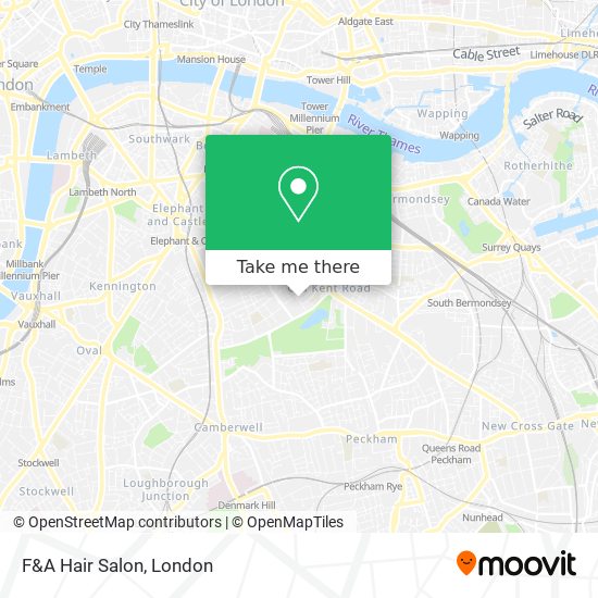 F&A Hair Salon map