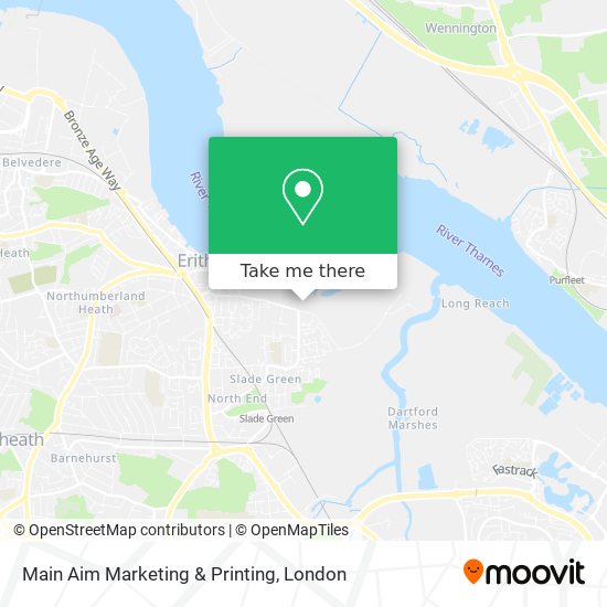 Main Aim Marketing & Printing map