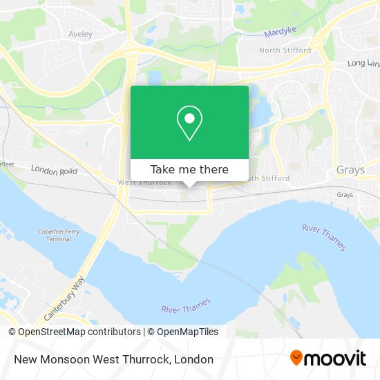 New Monsoon West Thurrock map