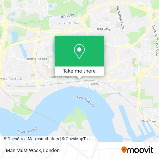 Man Must Wack map