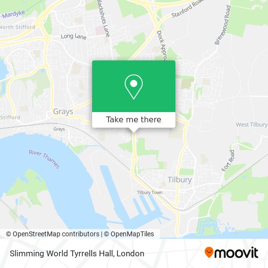 Slimming World Tyrrells Hall map