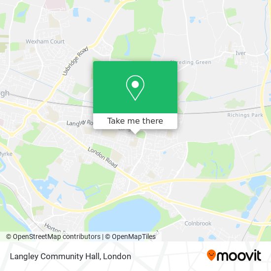 Langley Community Hall map