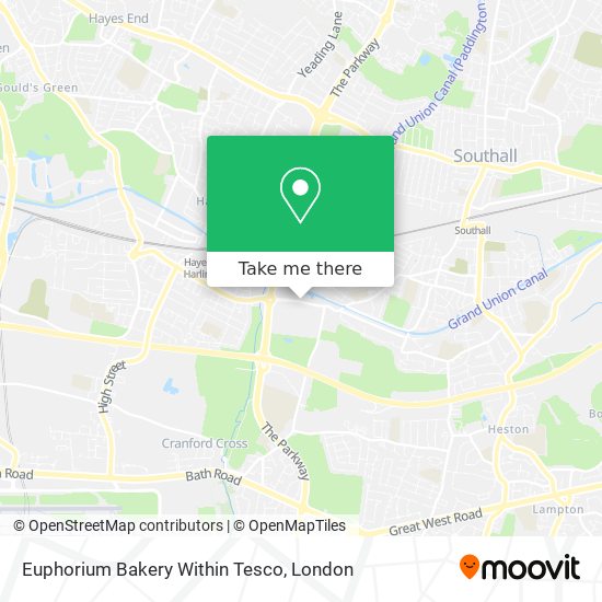 Euphorium Bakery Within Tesco map