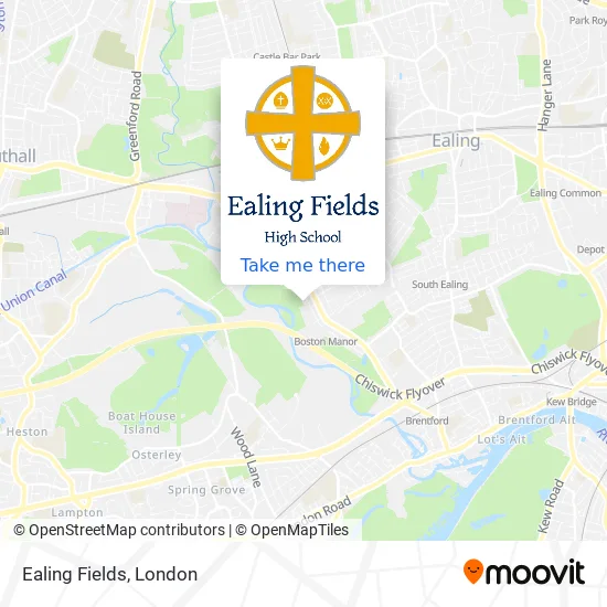Ealing Fields map