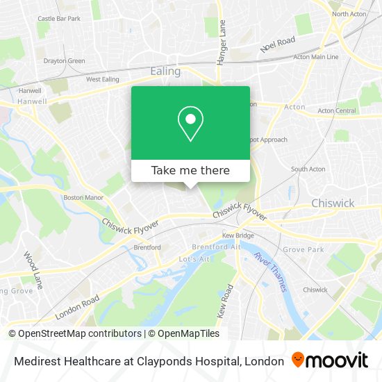 Medirest Healthcare at Clayponds Hospital map