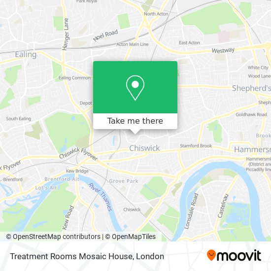 Treatment Rooms Mosaic House map