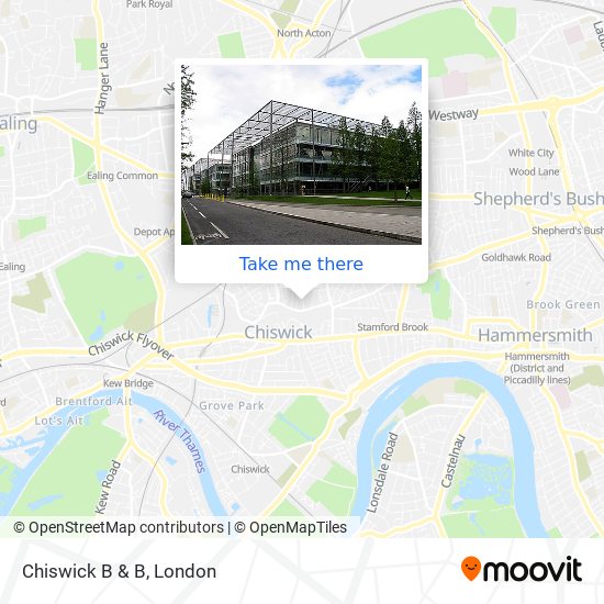 Chiswick B & B map