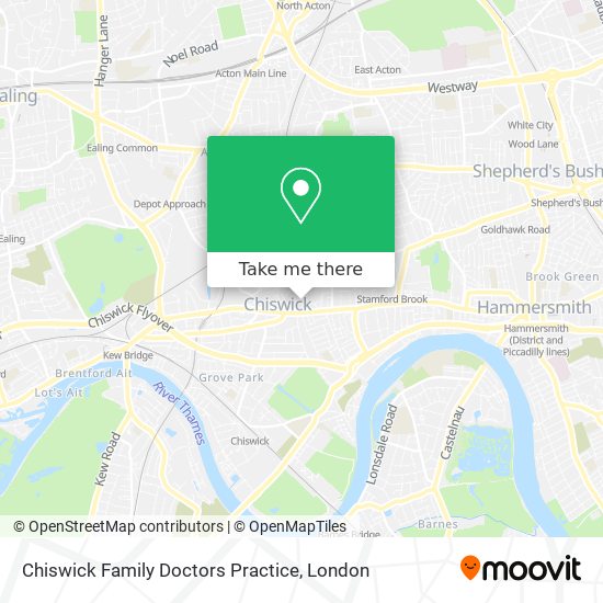 Chiswick Family Doctors Practice map