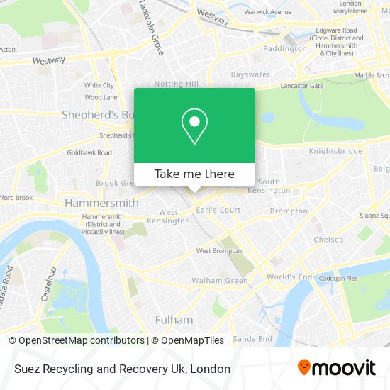 Suez Recycling and Recovery Uk map