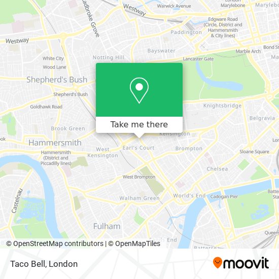 Taco Bell map