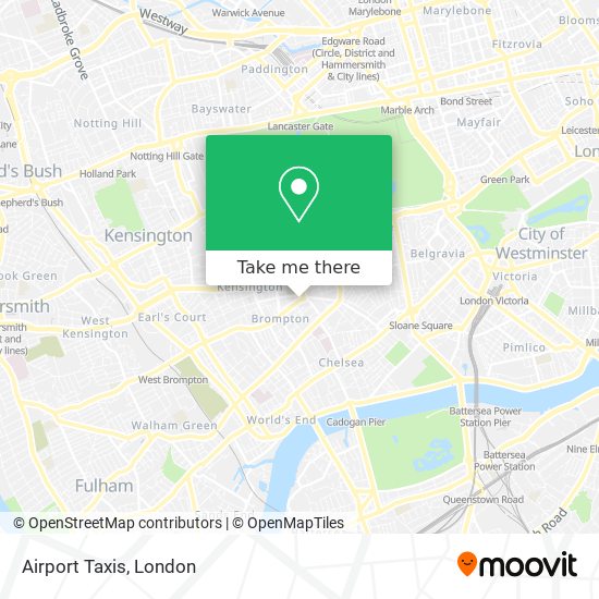 Airport Taxis map