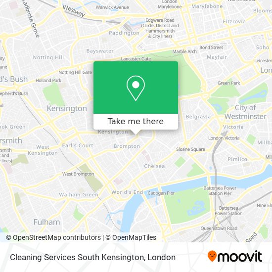 Cleaning Services South Kensington map