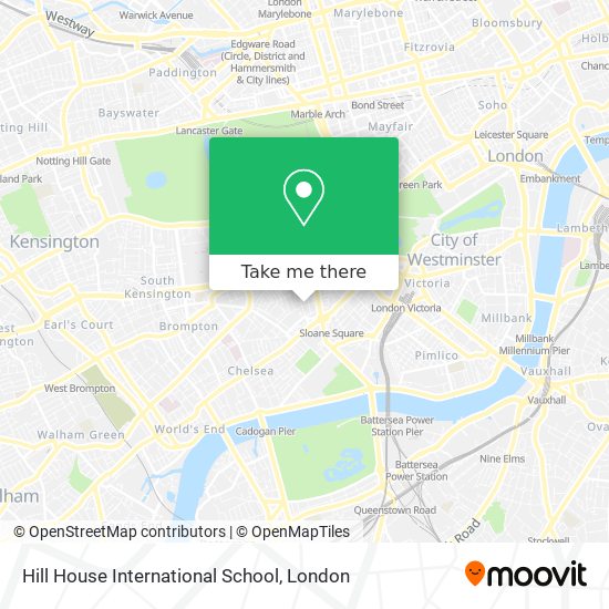Hill House International School map