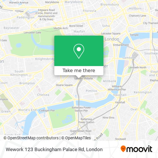 Wework 123 Buckingham Palace Rd map