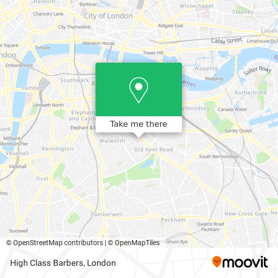 High Class Barbers map