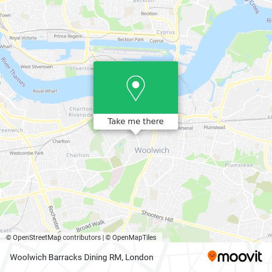 Woolwich Barracks Dining RM map