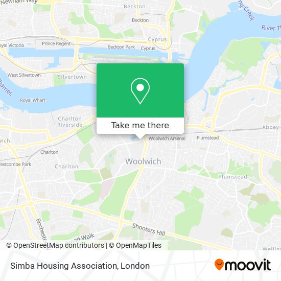 Simba Housing Association map