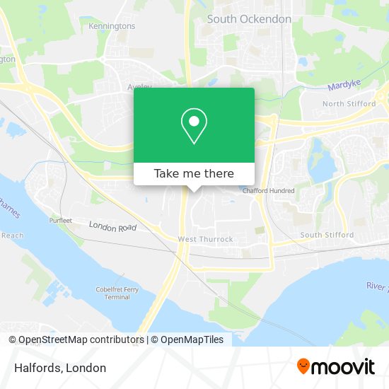 Halfords map