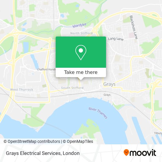 Grays Electrical Services map